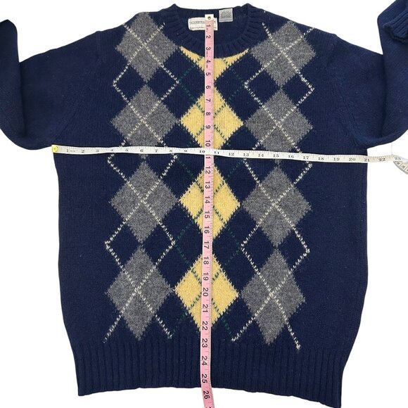 Vintage Argyle Wool Sweater – Peterborough Row for Bloomingdale’s Small - Picture 10 of 12